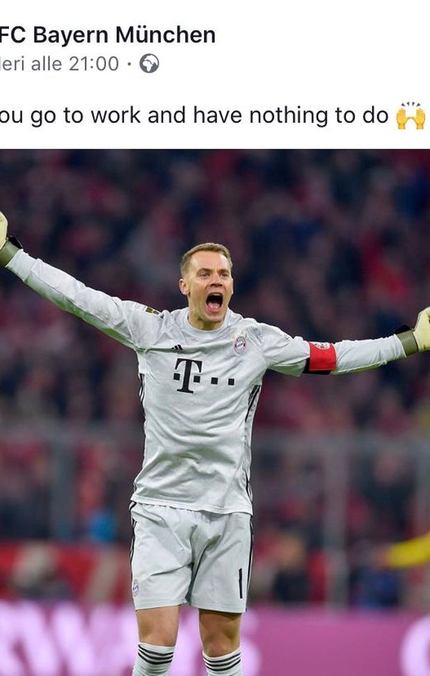 Neuer non ha avuto nulla da fare nel Klassiker... Neuer non ha avuto nulla da fare nel Klassiker...