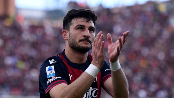 BOLOGNA, ITALY - MARCH 16: Riccardo Orsolini of Bologna celebrates during the Serie A match between Bologna and SS Lazio at Stadio Renato Dall'Ara on March 16, 2025 in Bologna, Italy. (Photo by Alessandro Sabattini/Getty Images) Carlino – Casteldebole chiama, ma Spalletti non risponde - immagine 1