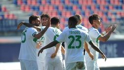 Serie A, Crotone-Sassuolo 1-2: decidono Berardi e Caputo, pitagorici sempre più giù. La classifica