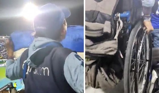 Colombia, parte il coro “Tutti dovete saltare”: e il tifoso sulla sedia a rotelle… salta!- immagine 2