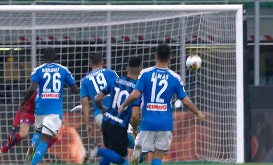 Inter-Napoli, gran gol di Lautaro