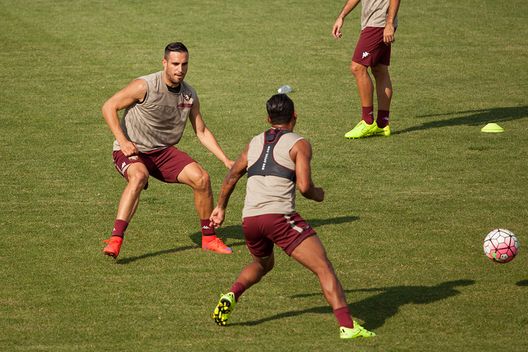Martinez e Maksimovic in Sisport Martinez e Maksimovic in Sisport