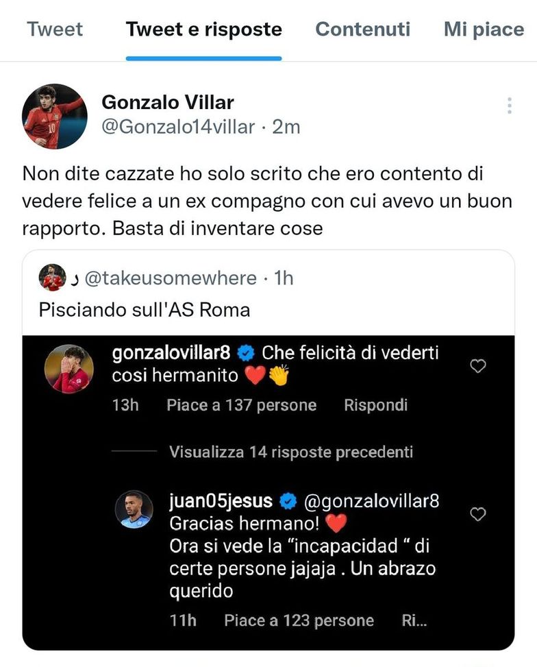Roma, Juan Jesus replica a Villar: “Ora si vede l’incapacità di alcune persone”- immagine 2