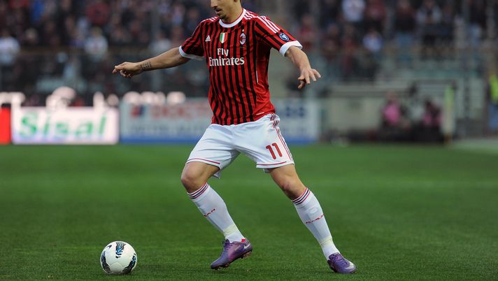 Zlatan Ibrahimovic, attaccante del Milan, qui nel 2012 (credits: GETTY Images) 