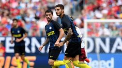 FOTO – Inter-Bayern-Monaco, in tribuna tifosi del Napoli: messaggio per Icardi