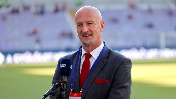 BUDAPEST, HUNGARY - JUNE 08: Marco Rossi, Manager of Hungary talks to the media prior to the international friendly match between Hungary and Republic of Ireland at Szusza Ferenc Stadion on June 08, 2021 in Budapest, Hungary. (Photo by Laszlo Szirtesi/Getty Images) BUDAPEST, HUNGARY - JUNE 08: Marco Rossi, Manager of Hungary talks to the media prior to the international friendly match between Hungary and Republic of Ireland at Szusza Ferenc Stadion on June 08, 2021 in Budapest, Hungary. (Photo by Laszlo Szirtesi/Getty Images)