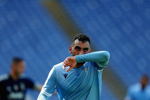 ROME, ITALY - NOVEMBER 08: Mohamed Fares of SS Lazio reacts during the Serie A match between SS Lazio and Juventus at Stadio Olimpico on November 8, 2020 in Rome, Italy. (Photo by Paolo Bruno/Getty Images) ROME, ITALY - NOVEMBER 08: Mohamed Fares of SS Lazio reacts during the Serie A match between SS Lazio and Juventus at Stadio Olimpico on November 8, 2020 in Rome, Italy. (Photo by Paolo Bruno/Getty Images)