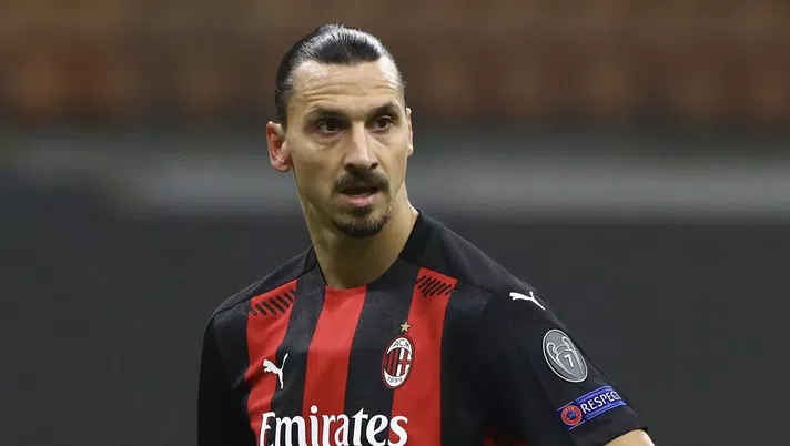 Zlatan Ibrahimovic (attaccante AC Milan) durante Milan-Lille (Europa League 2020-2021) | AC Milan News (Getty Images)