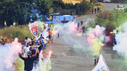 Canarie, tifo da derby ma con rispetto per il distanziamento