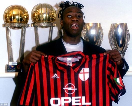 Taribo West, ex Milan, foto @acmilan Taribo West, ex Milan, foto @acmilan
