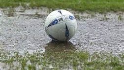 Rieti, stadio Scopigno: il derby non si gioca, la pioggia ha cancellato le linee del campo!