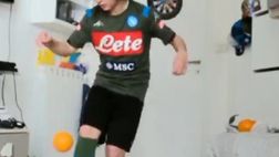 SSC Napoli, gli azzurri delle giovanili alle prese con la orange challenge | VIDEO
