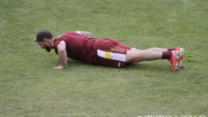 Ansaldi in allenamento a Bormio
