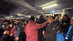 Napoli-Juve, tribuna vip esplode al gol di Raspadori: tifosi provocano Giuntoli