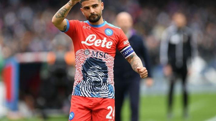 NAPLES, ITALY - APRIL 10: Lorenzo Insigne of SSC Napoli during the Serie A match between SSC Napoli v ACF Fiorentina on April 10, 2022 in Naples, Italy. (Photo by Francesco Pecoraro/Getty Images) I sette giocatori «più in forma» del campionato: sono da confermare per la 34ma giornata - immagine 1