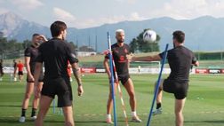 Milan, Giroud è il re del calcio tennis: asfaltato Tonali | VIDEO