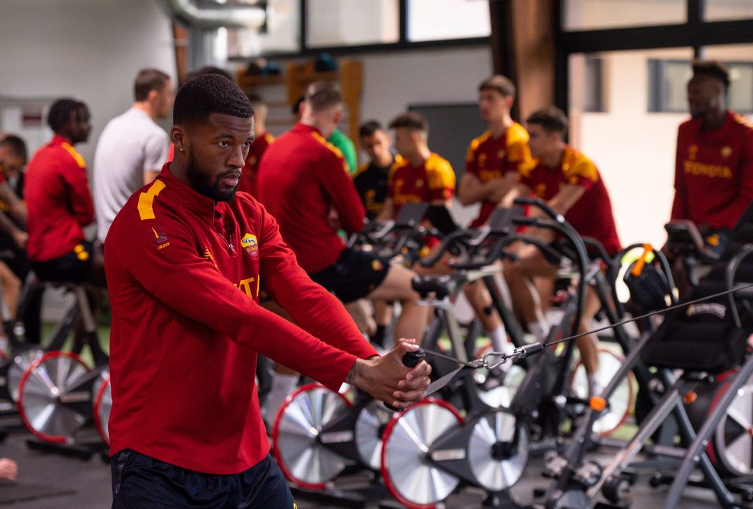 Roma, l’allenamento dopo la vittoria con la Real Sociedad: c’è Pisilli – FOTO GALLERY - immagine 10
