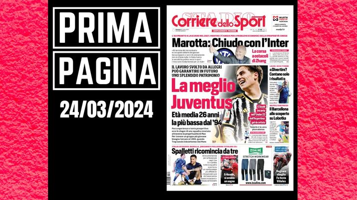 Prima pagina Corriere dello Sport: Inter corsa ad ostacoli