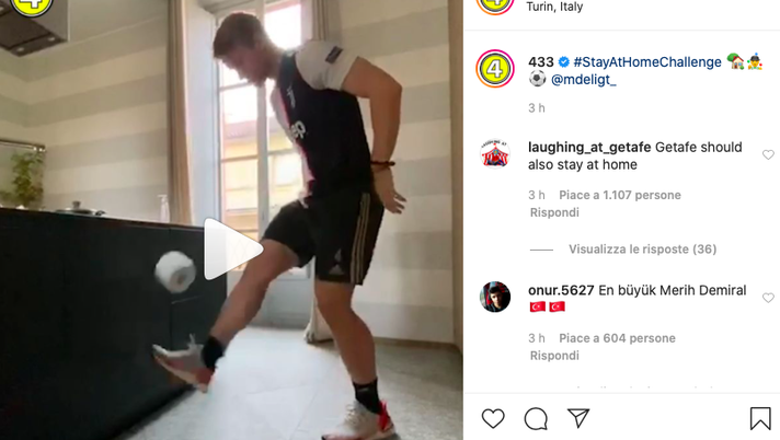 ? VIDEO – De Ligt si scatena… con la carta igienica: palleggi in casa! ? VIDEO – De Ligt si scatena… con la carta igienica: palleggi in casa! - immagine 1