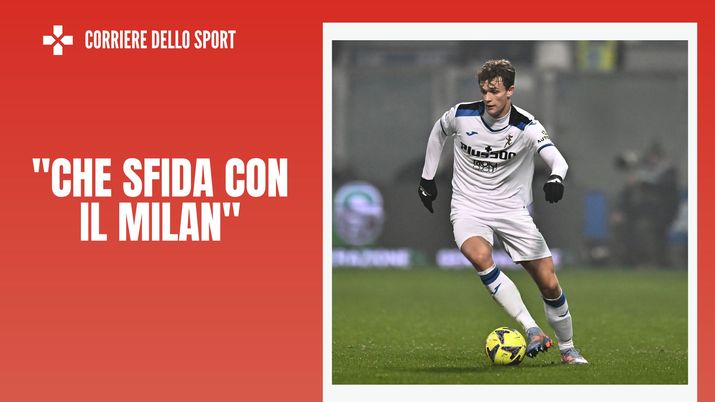Giorgio Scalvini difensore Atalanta sull'AC Milan