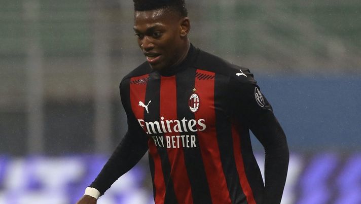 Rafael Leao (attaccante AC Milan), qui durante Milan-Lazio 3-2 (Serie A 2020-2021) | AC Milan News (Getty Images) 