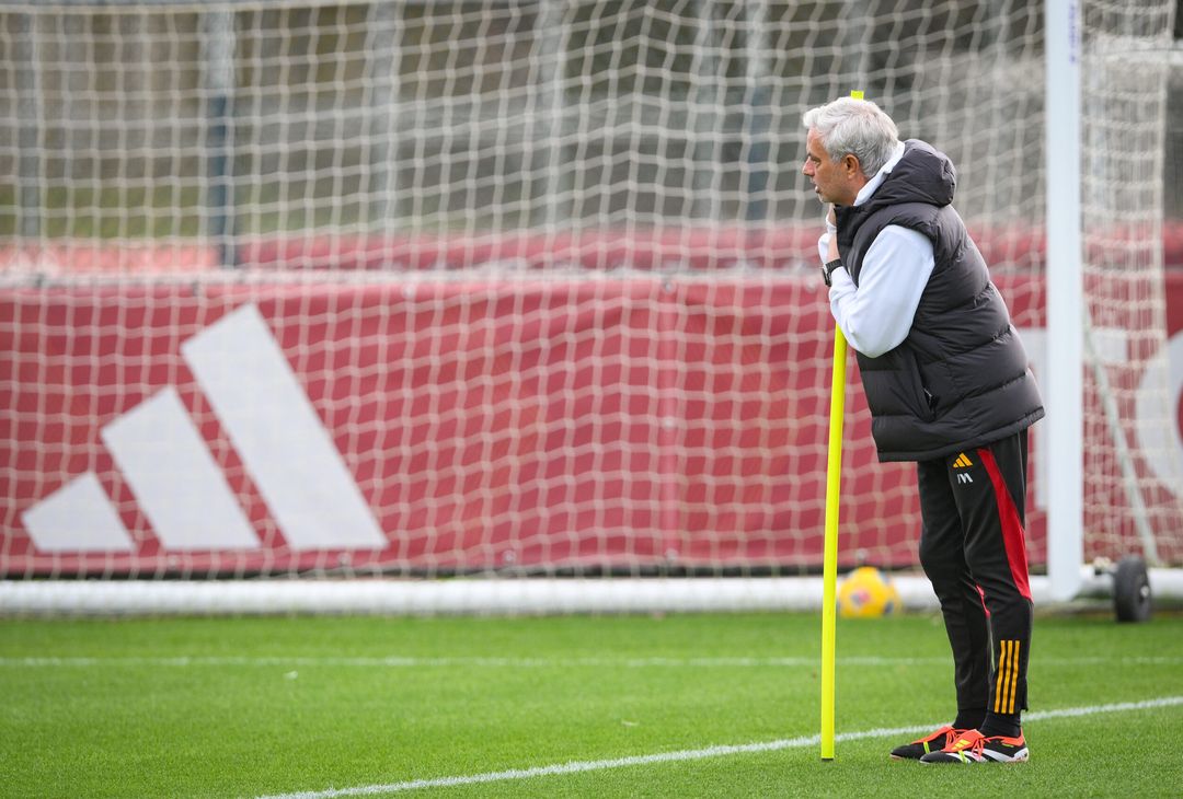 Roma, la rifinitura alla vigilia dell’Atalanta – FOTOGALLERY- immagine 1