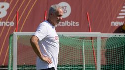 Roma, le immagini della seduta mattutina a Trigoria – FOTO GALLERY