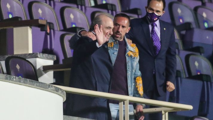 GERMOGLI PH: 11 APRILE 2021 FIRENZE STADIO ARTEMIO FRANCHI SERIE A FIORENTINA VS ATALANTA NELLA FOTO ROCCO COMMISSO E RIBERY 