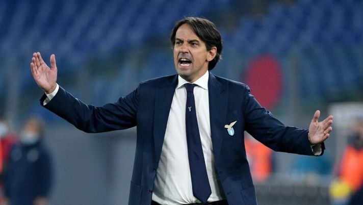 ROME, ITALY - DECEMBER 20: SS Lazio head coach Simone Inzaghi reacts during the Serie A match between SS Lazio and SSC Napoli at Stadio Olimpico on December 20, 2020 in Rome, Italy. Sporting stadiums around Italy remain under strict restrictions due to the Coronavirus Pandemic as Government social distancing laws prohibit fans inside venues resulting in games being played behind closed doors. (Photo by Marco Rosi - SS Lazio/Getty Images) Lazio, incontro tra Lotito e Inzaghi. Di Marzio: “C’è l’Inter su Simone! Mentre Allegri…” - immagine 1
