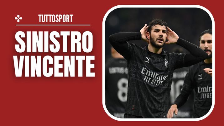 esultanza gol Theo Hernández AC Milan Milan-Napoli 1-0 Serie A 2023-2024