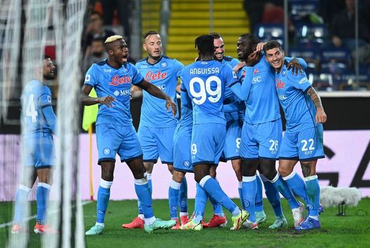 UDINE, ITALY - SEPTEMBER 20: Kalidou Koulibaly of SSC Napoli celebrates after scoring his team third goal during the Serie A match between Udinese Calcio and SSC Napoli at Dacia Arena on September 20, 2021 in Udine, Italy. (Photo by Alessandro Sabattini/Getty Images) UDINE, ITALY - SEPTEMBER 20: Kalidou Koulibaly of SSC Napoli celebrates after scoring his team third goal during the Serie A match between Udinese Calcio and SSC Napoli at Dacia Arena on September 20, 2021 in Udine, Italy. (Photo by Alessandro Sabattini/Getty Images)