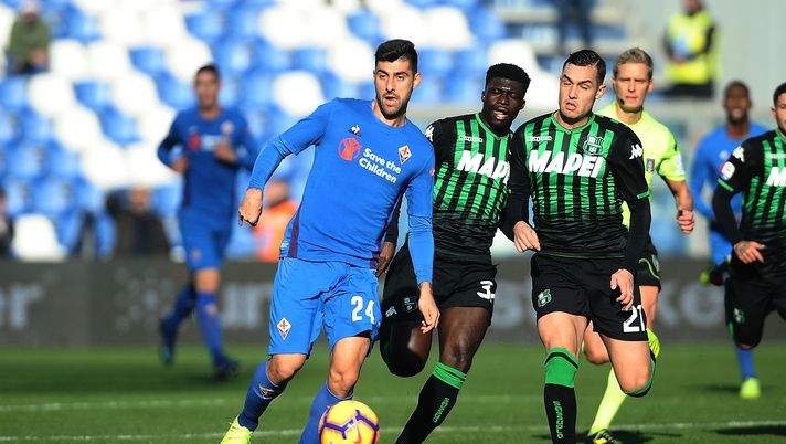 Marco Benassi durante Sassuolo-Fiorentina 3-1 (credits: GETTY Images) 