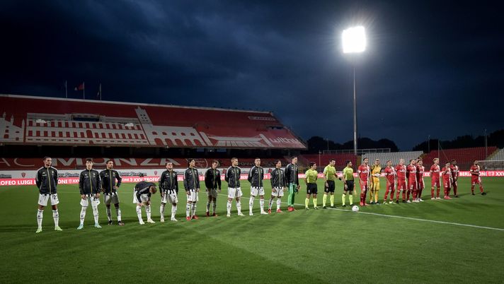 MONZA, ITALY - JULY 31: Juventus players during a match between Monza and Juventus at Stadio Brianteo on July 31, 2021 in Monza, Italy. (Photo by Daniele Badolato - Juventus FC/Juventus FC via Getty Images) Biglietti polverizzati: è febbre da derby per Monza-Como - immagine 1