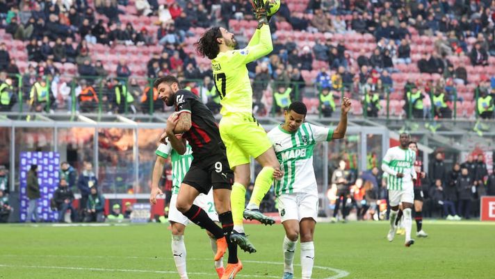 Getty Images giroud milan sassuolo