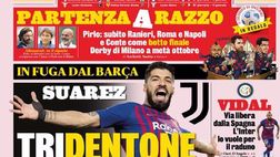Rassegna stampa dei principali quotidiani sportivi nazionali