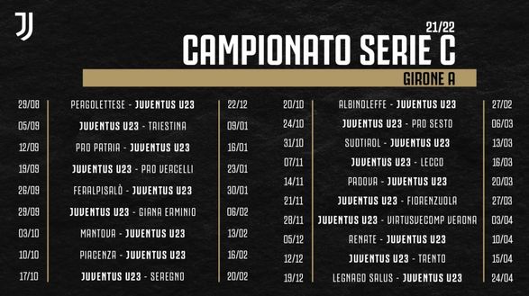 Juventus Under-23: svelato il calendario per la prossima stagione Juventus Under-23: svelato il calendario per la prossima stagione