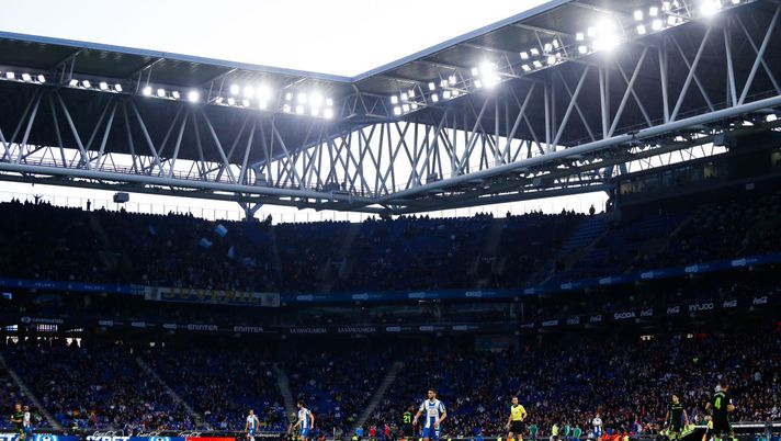BARCELONA, SPAIN - DECEMBER 15: A general view of the RCD Stadium during the La Liga match between RCD Espanyol and Real Betis Balompie at RCDE Stadium on December 15, 2019 in Barcelona, Spain. (Photo by Eric Alonso/Getty Images) BARCELONA, SPAIN - DECEMBER 15: A general view of the RCD Stadium during the La Liga match between RCD Espanyol and Real Betis Balompie at RCDE Stadium on December 15, 2019 in Barcelona, Spain. (Photo by Eric Alonso/Getty Images)