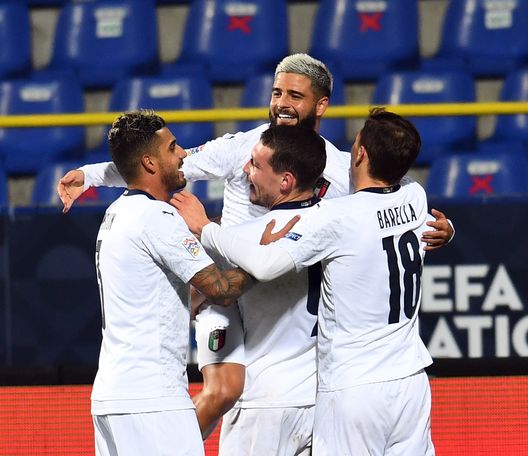 SARAJEVO, BOSNIA AND HERZEGOVINA - NOVEMBER 18: Andrea Belotti of Italy celebrates after scoring the opening goal during the UEFA Nations League group stage match between Bosnia-Herzegovina and Italy at Stadion Grbavica on November 18, 2020 in Sarajevo, Bosnia and Herzegovina. (Photo by Claudio Villa/Getty Images) SARAJEVO, BOSNIA AND HERZEGOVINA - NOVEMBER 18: Andrea Belotti of Italy celebrates after scoring the opening goal during the UEFA Nations League group stage match between Bosnia-Herzegovina and Italy at Stadion Grbavica on November 18, 2020 in Sarajevo, Bosnia and Herzegovina. (Photo by Claudio Villa/Getty Images)