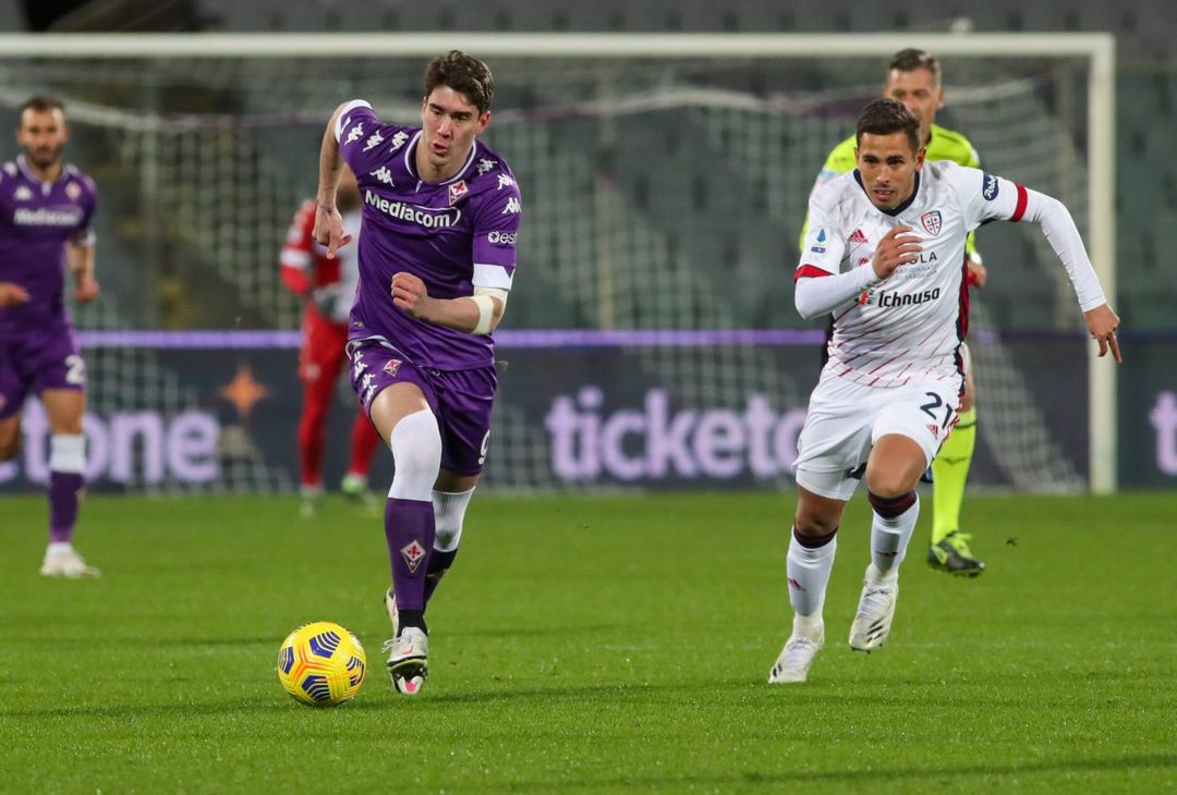  GERMOGLI PH 10 GENNAIO 2020 CAMPIONATO SERIE A DI CALCIO STADIO ARTEMIO FRANCHI FIORENTINA VS CAGLIARI NELLA FOTO VLAHOVIC 