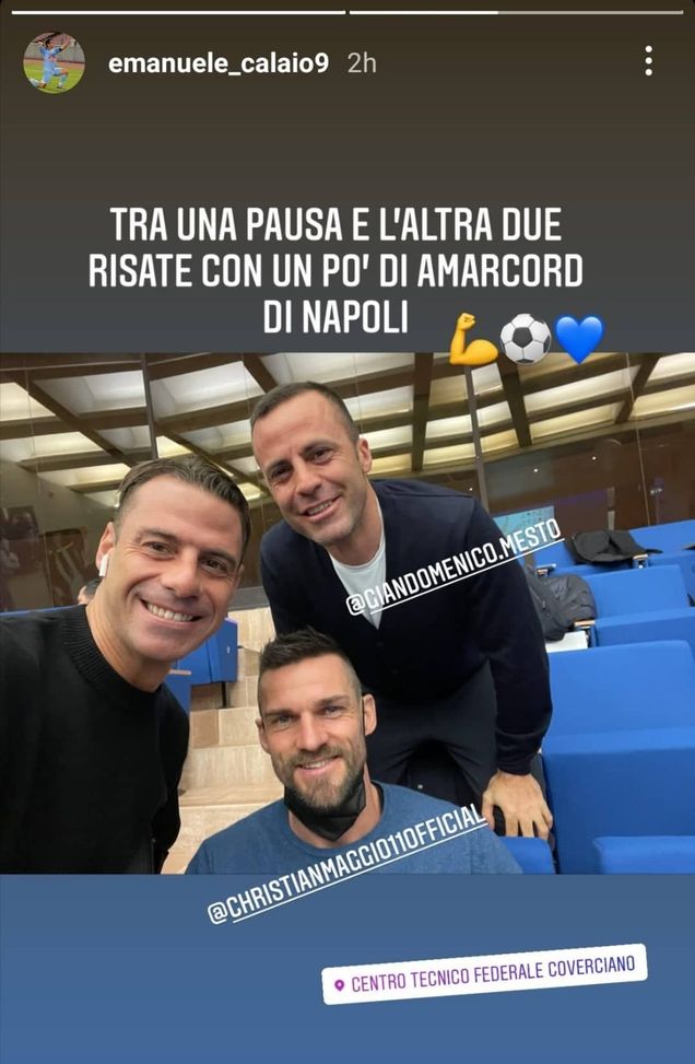 FOTO Mesto, Maggio e Calaiò: tra i banchi di Coverciano con Napoli nel cuore- immagine 2