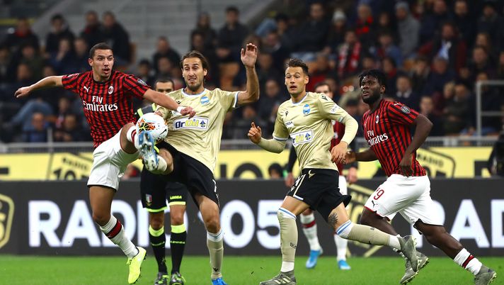 Ismael Bennacer e Simone Missiroli in Milan-Spal, Getty Images