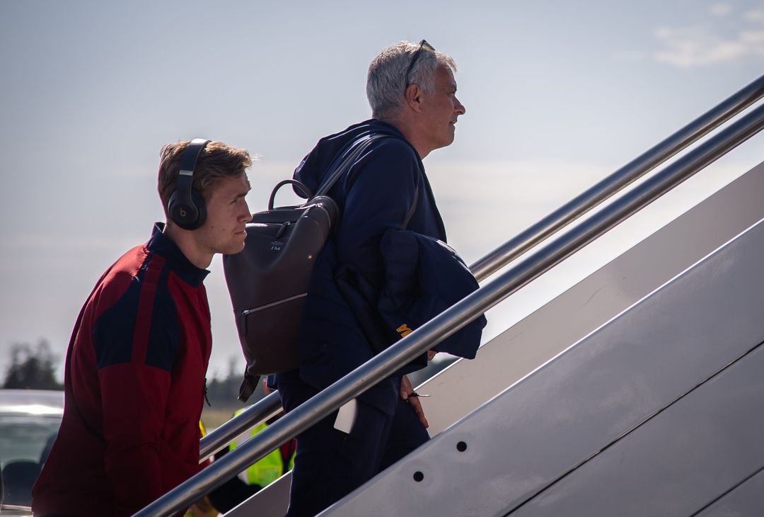 La Roma in viaggio verso Bergamo. Domani il match con l’Atalanta – FOTO GALLERY - immagine 29