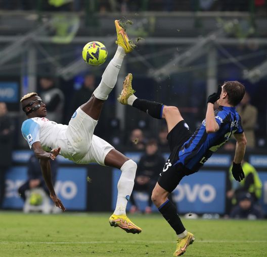 (Photo by Emilio Andreoli - Inter/Inter via Getty Images) osimhen inter