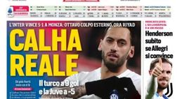 EDICOLA / CdS: Inter, Calha reale: il turco a 9 gol e la Juve a -5