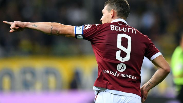 PARMA, ITALY - SEPTEMBER 30: Andrea Belotti of Torino FC celebrates after scoring the 1-2 goal during the Serie A match between Parma Calcio and Torino FC at Stadio Ennio Tardini on September 30, 2019 in Parma, Italy. (Photo by Alessandro Sabattini/Getty Images) PARMA, ITALY - SEPTEMBER 30: Andrea Belotti of Torino FC celebrates after scoring the 1-2 goal during the Serie A match between Parma Calcio and Torino FC at Stadio Ennio Tardini on September 30, 2019 in Parma, Italy. (Photo by Alessandro Sabattini/Getty Images)