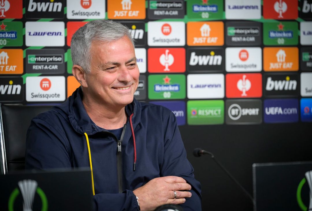 La conferenza stampa di Mourinho e Abraham – FOTO GALLERY- immagine 1