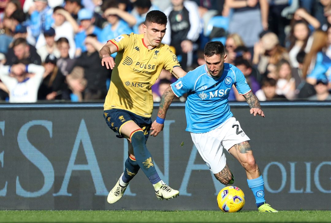 Le immagini del primo tempo di Napoli-Genoa