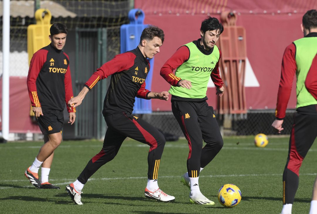 Roma, l’ultimo allenamento pima della Cremonese – FOTOGALLERY - immagine 5