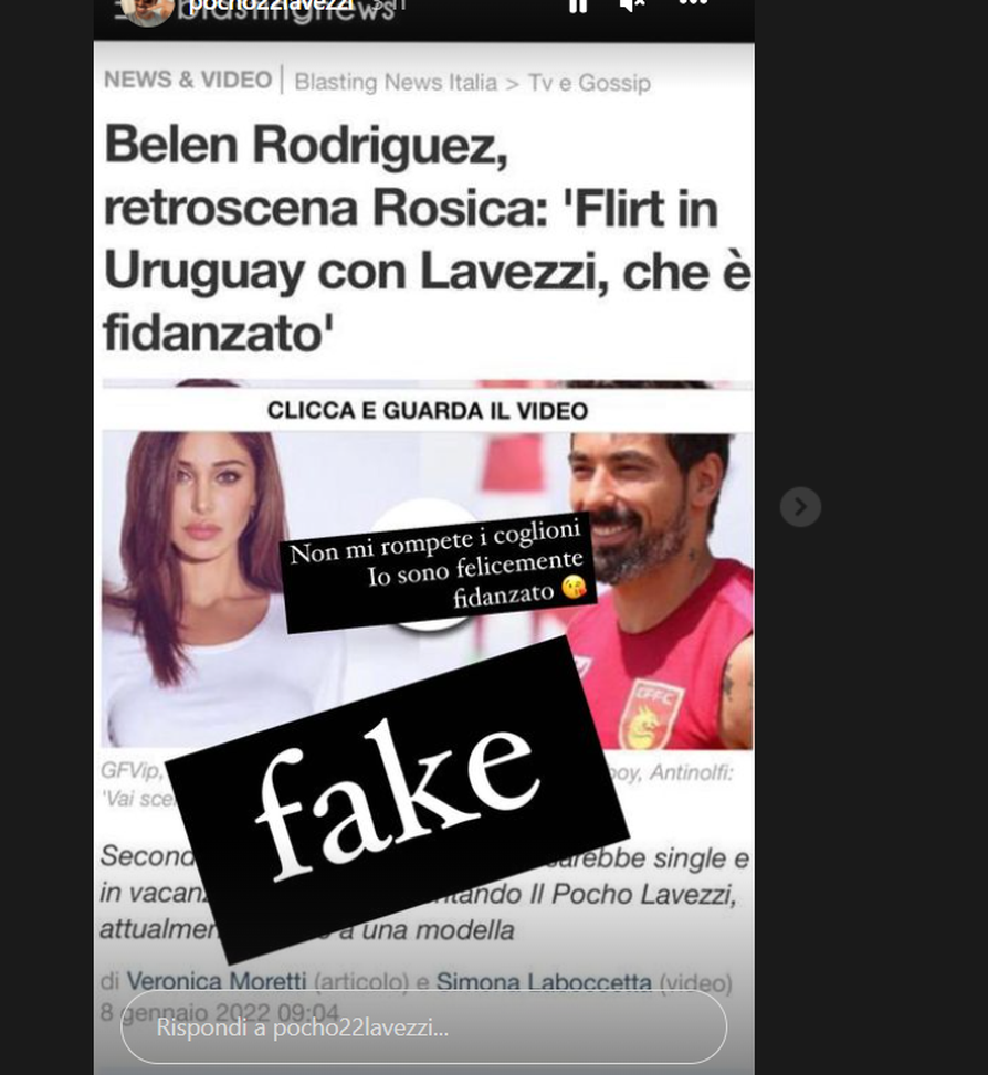 FOTO Flirt tra Lavezzi e Belen? Il Pocho sbotta sui social: “Non mi rompete i co…”- immagine 2