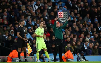  MANCHESTER, ENGLAND - OCTOBER 01: Amer Gojak of GNK Dinamo Zagreb comes on for Mislav Orsic (not pictured) of GNK Dinamo Zagreb during the UEFA Champions League group C match between Manchester City and Dinamo Zagreb at Etihad Stadium on October 01, 2019 in Manchester, United Kingdom. (Photo by Clive Brunskill/Getty Images)
